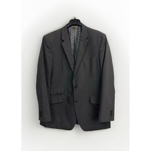 Haggar Originals Men's‎ Size 44L Suit Coat Blazer Jacket Grey Check